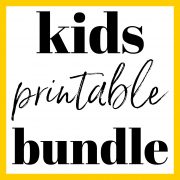 Kids Printable Games and Coloring Bundle