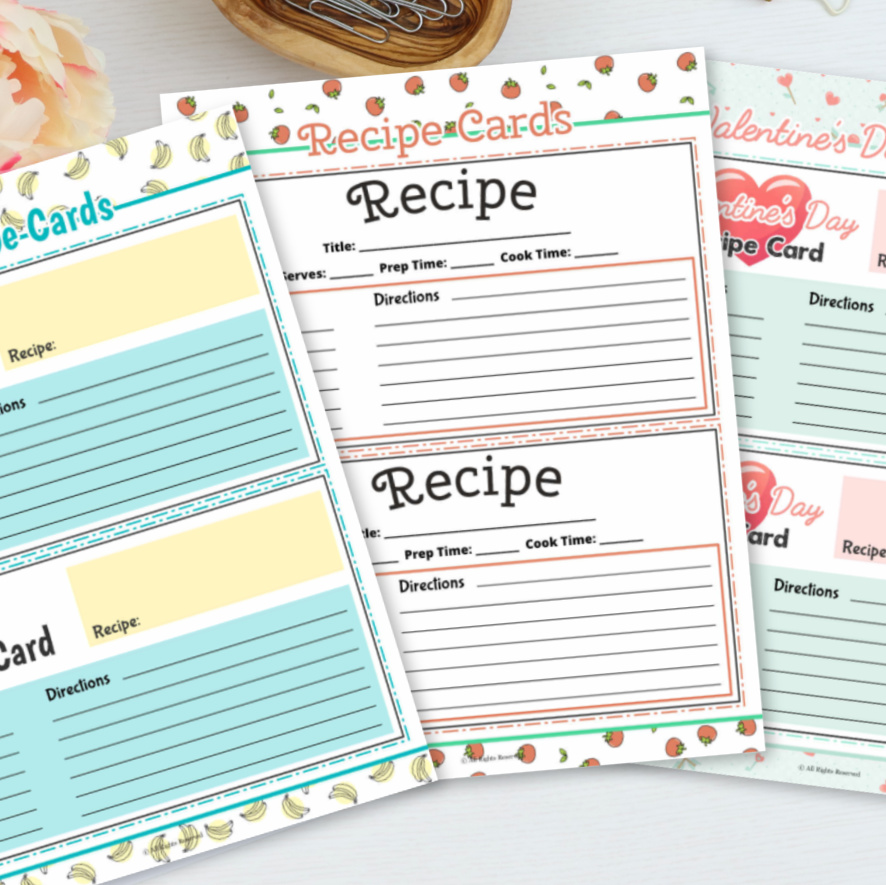 Printable Recipe Cards Mama Loves Food + Dinner Hero